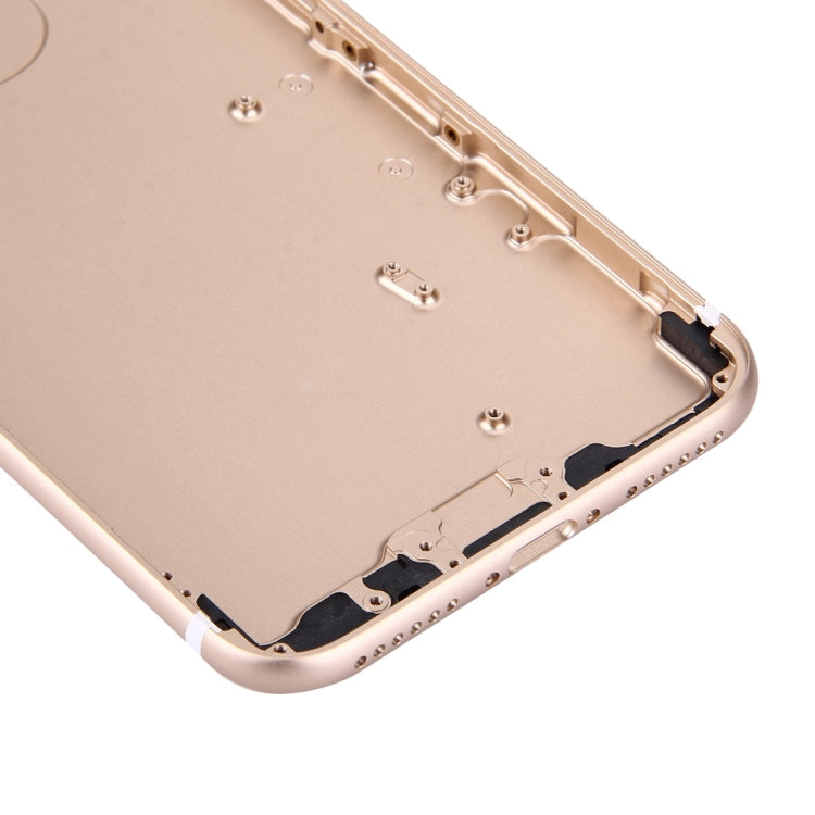 5 in 1 for iPhone 7 (Back Cover + Card Tray + Volume Control Key + Power Button + Mute Switch Vibrator Key) Full Assembly Housing Cover(Gold) - Back Cover by PMC TechLife | Online Shopping South Africa | PMC TechLife