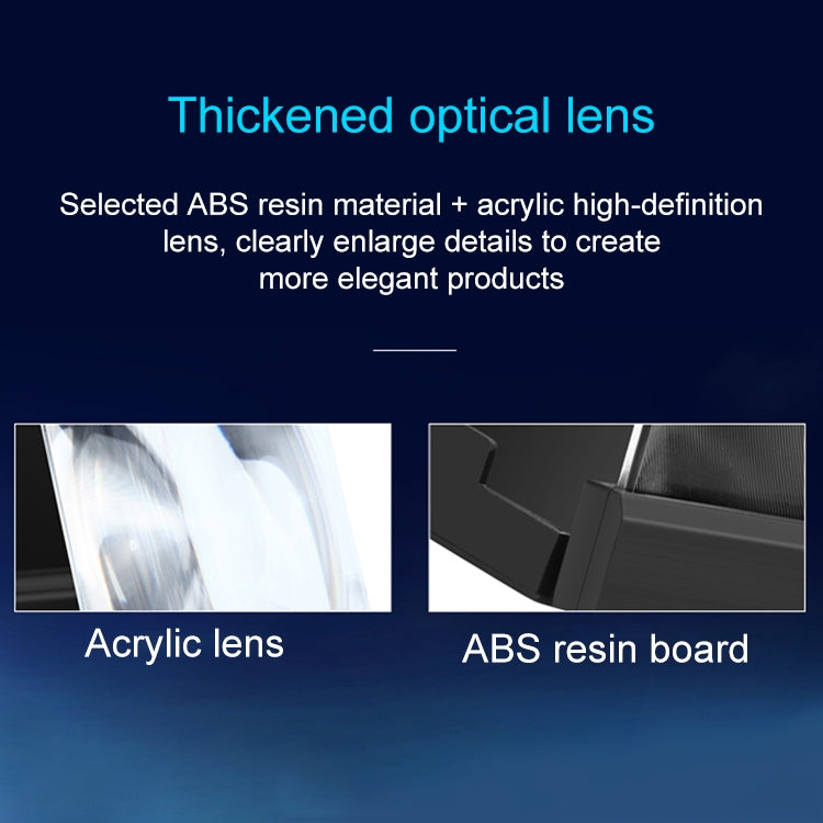 F18 12 inch Rotatable Folding Universal Mobile Phone Screen Amplifier HD Video Amplifier with Block Light Card, Book Shape Version(White) - Screen Magnifier by PMC TechLife | Online Shopping South Africa | PMC TechLife