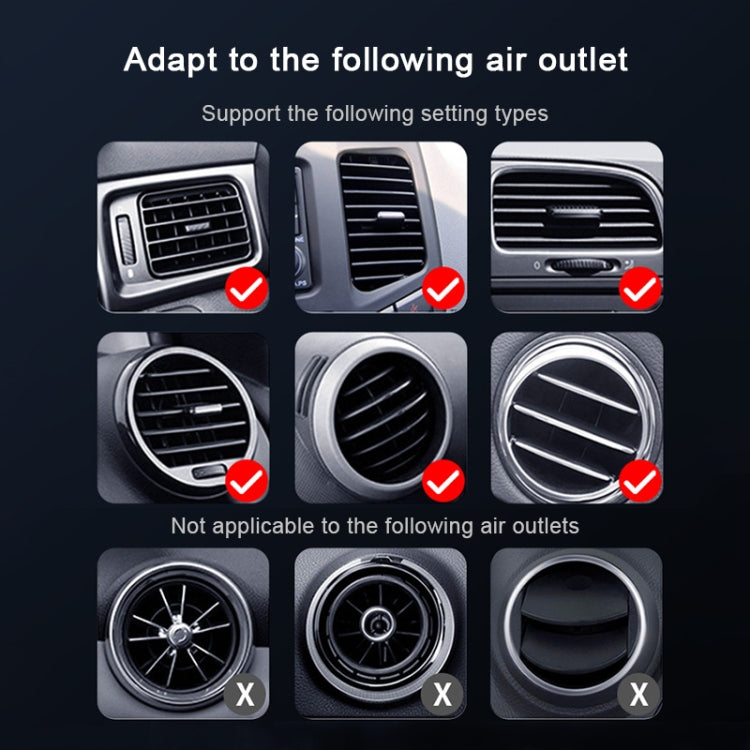 S7 15W QI 360 Degree Rotatable Infrared Induction Car Air Outlet Wireless Charging Mobile Phone Holder for 4.0-6.5 inch Mobile Phones(Gold) - free shipping - PMC TechLife - Order now!