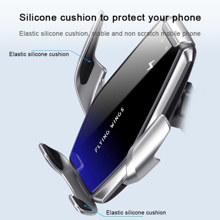 S7 15W QI 360 Degree Rotatable Infrared Induction Car Air Outlet Wireless Charging Mobile Phone Holder for 4.0-6.5 inch Mobile Phones(Gold) - free shipping - PMC TechLife - Order now!