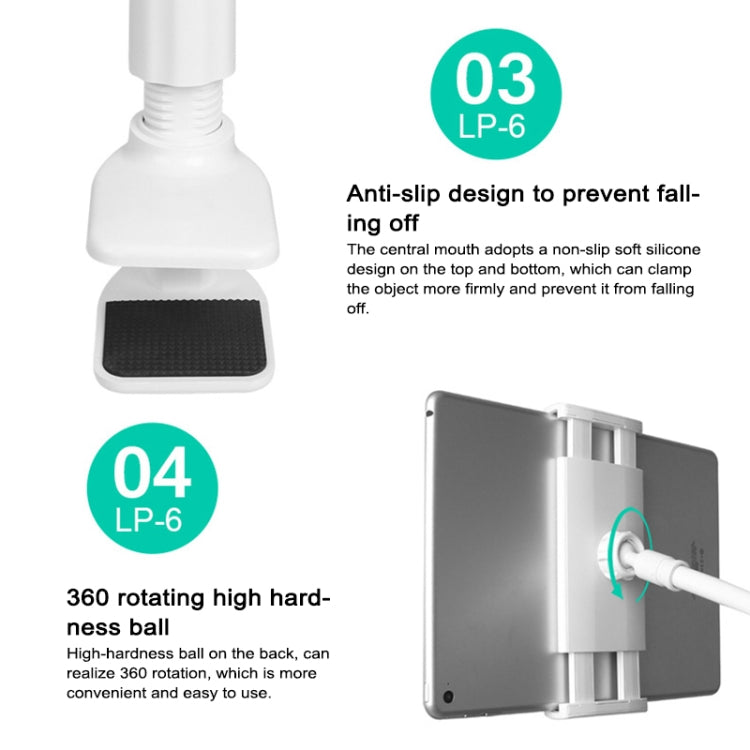 UBN-20 Universal 360 Degrees Rotating Detachable Three-stage Lazy Bracket Mobile Phone / Tablet Desktop Bracket (Gold) - Desktop Holder by PMC TechLife | Online Shopping South Africa | PMC TechLife