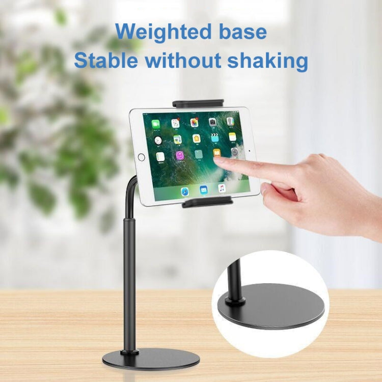 ZM-15 Rotatable Aluminum Alloy Desktop Stand Lazy Stand for 4.7-12.9 inch Mobile Phones / Tablets (White) - Desktop Holder by PMC TechLife | Online Shopping South Africa | PMC TechLife