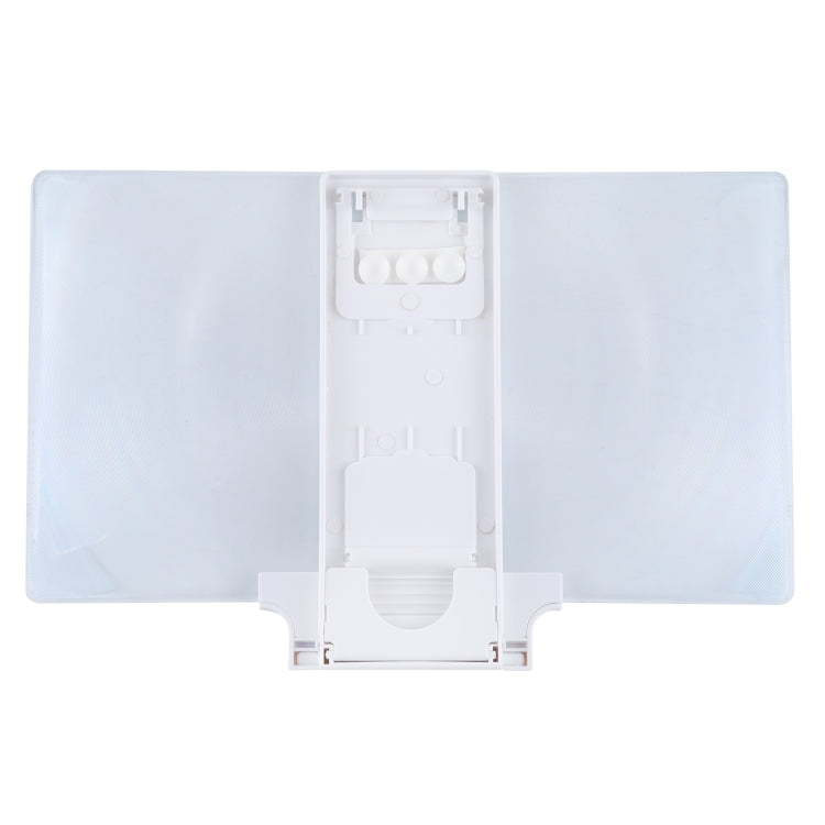 F6 12 inch Universal Foldable 3D Mobile Phone Screen Magnifier with Lazy Stand (White) - Screen Magnifier by PMC TechLife | Online Shopping South Africa | PMC TechLife