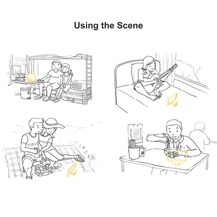 F6 12 inch Universal Foldable 3D Mobile Phone Screen Magnifier with Lazy Stand (White) - Screen Magnifier by PMC TechLife | Online Shopping South Africa | PMC TechLife