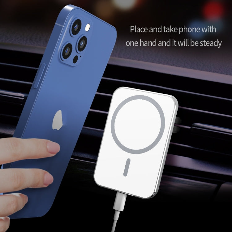X16 Magsafe Car Air Outlet Vent Mount Clamp Holder 15W Fast Charging Qi Magnetic Wireless Charger(Black) - Wireless Charger Holders by PMC TechLife | Online Shopping South Africa | PMC TechLife