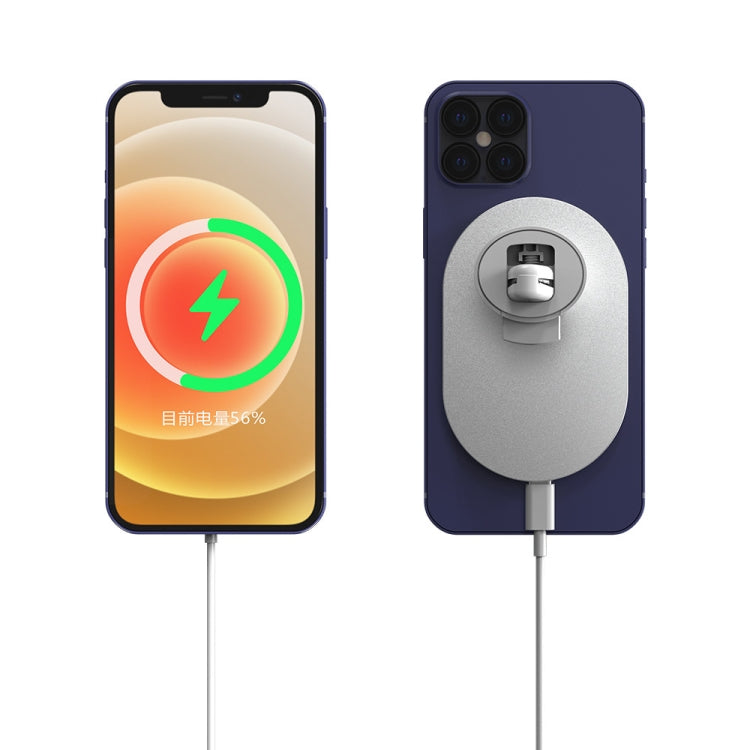 X19 Magsafe Car Air Outlet Vent Mount Clamp Holder 15W Fast Charging Qi Magnetic Wireless Charger(White) - free shipping - PMC TechLife - Order now!