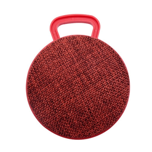 A01L Cloth Texture Round Portable Mini Bluetooth Speaker, Support Hands-free Call & TF Card(Red) - Mini Speaker by PMC TechLife | Online Shopping South Africa | PMC TechLife