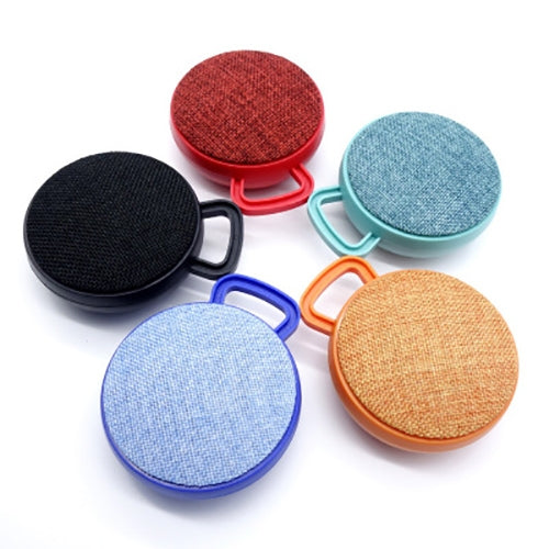 A01L Cloth Texture Round Portable Mini Bluetooth Speaker, Support Hands-free Call & TF Card(Blue) - Mini Speaker by PMC TechLife | Online Shopping South Africa | PMC TechLife