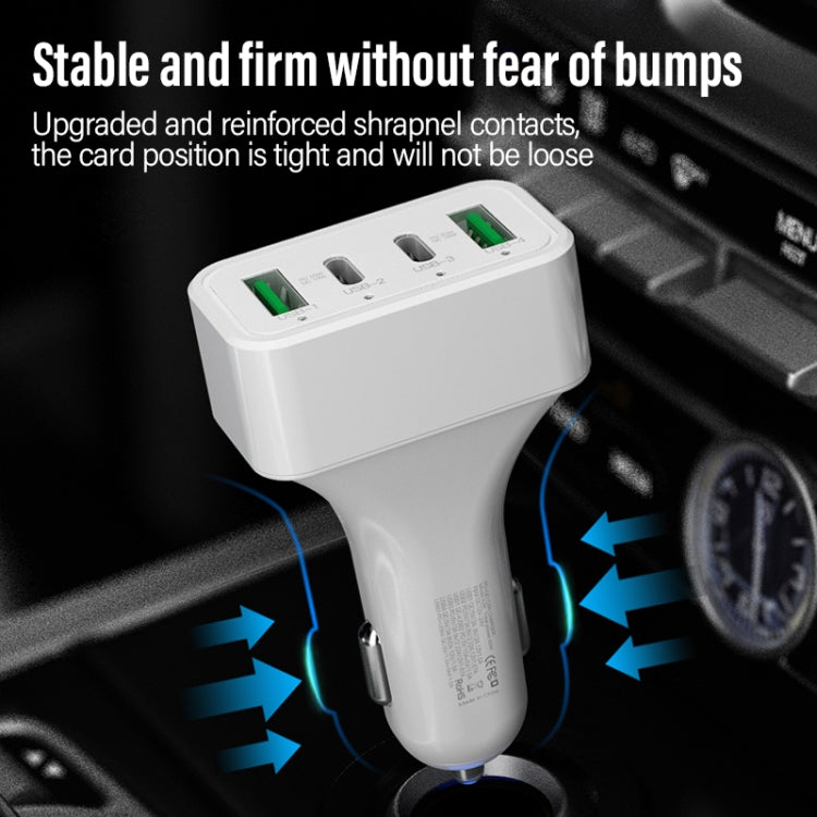 WLX-K26 40W Dual PD + Dual QC Multi-function Car Charger - Car Charger by PMC TechLife | Online Shopping South Africa | PMC TechLife