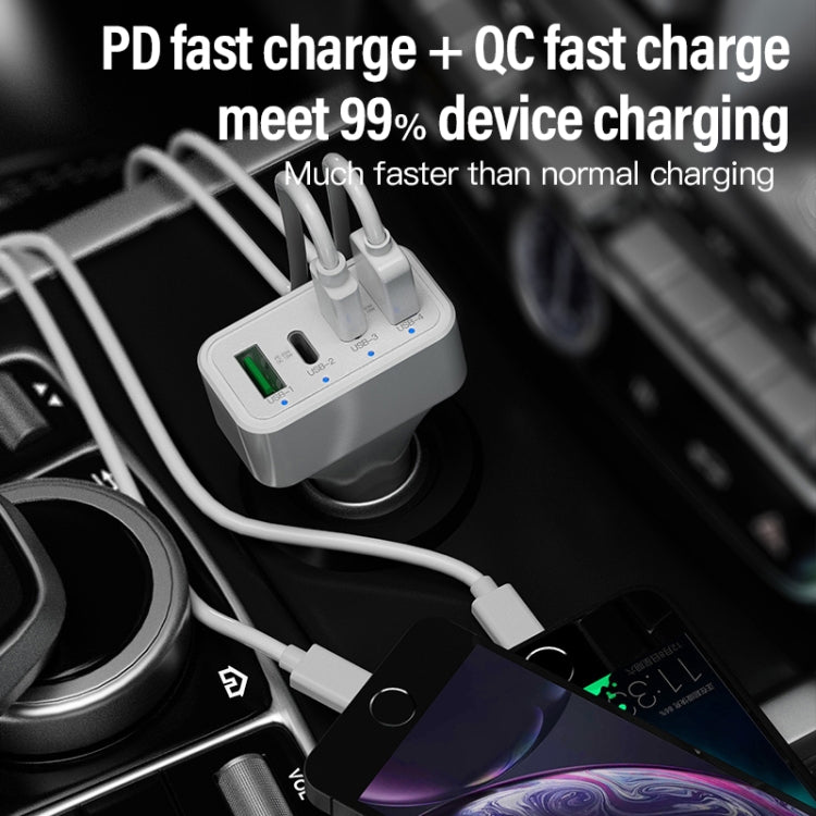 WLX-K26 40W Dual PD + Dual QC Multi-function Car Charger - Car Charger by PMC TechLife | Online Shopping South Africa | PMC TechLife