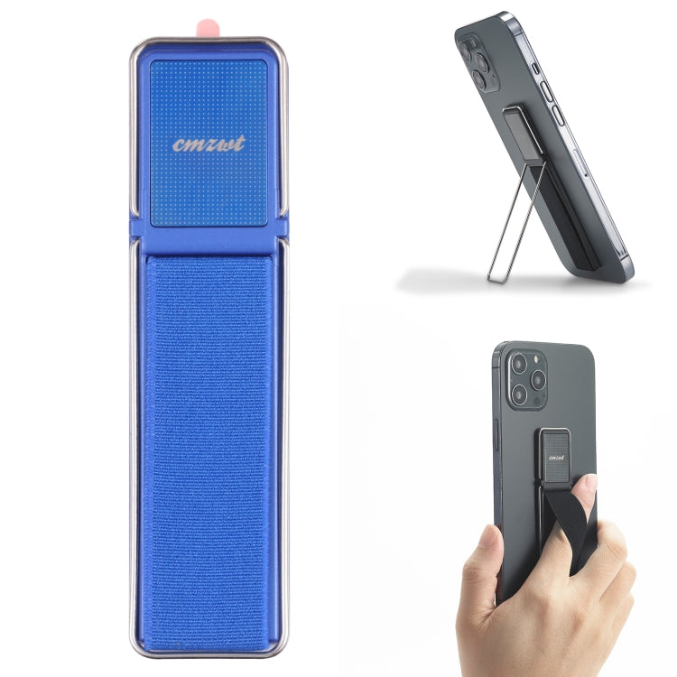 cmzwt CPS-030 Adjustable Folding Magnetic Mobile Phone Holder Bracket with Grip (Blue) - Hand-Sticking Bracket by PMC TechLife | Online Shopping South Africa | PMC TechLife