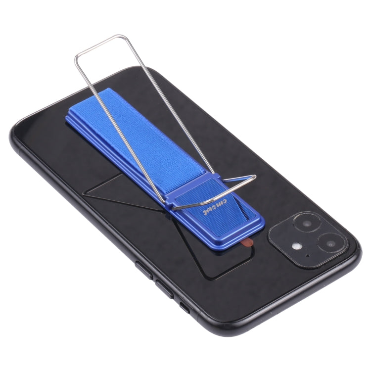 cmzwt CPS-030 Adjustable Folding Magnetic Mobile Phone Holder Bracket with Grip (Blue) - Hand-Sticking Bracket by PMC TechLife | Online Shopping South Africa | PMC TechLife
