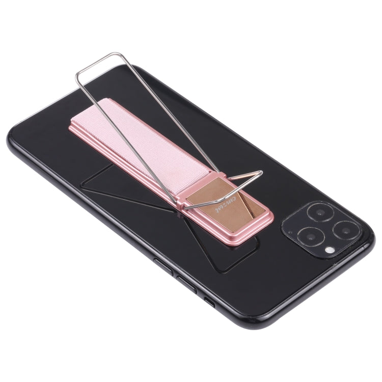 cmzwt CPS-030 Adjustable Folding Magnetic Mobile Phone Holder Bracket with Grip (Rose Gold) - Hand-Sticking Bracket by PMC TechLife | Online Shopping South Africa | PMC TechLife