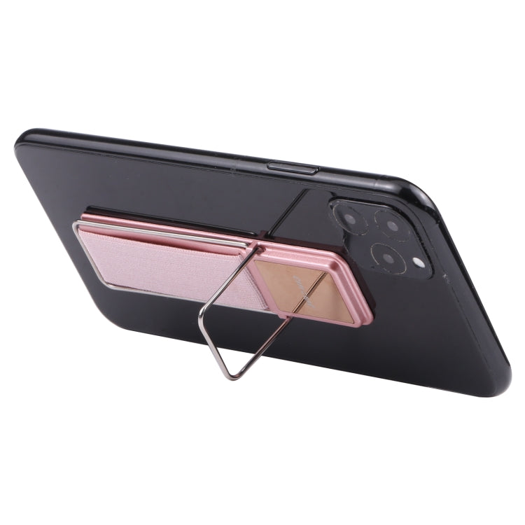 cmzwt CPS-030 Adjustable Folding Magnetic Mobile Phone Holder Bracket with Grip (Rose Gold) - Hand-Sticking Bracket by PMC TechLife | Online Shopping South Africa | PMC TechLife