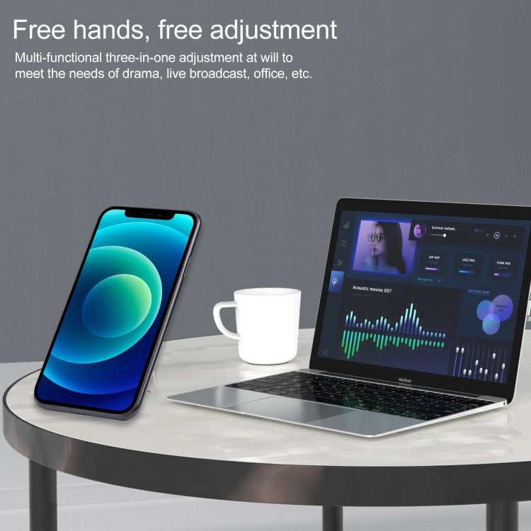 cmzwt CPS-030 Adjustable Folding Magnetic Mobile Phone Holder Bracket with Grip (Rose Gold) - Hand-Sticking Bracket by PMC TechLife | Online Shopping South Africa | PMC TechLife