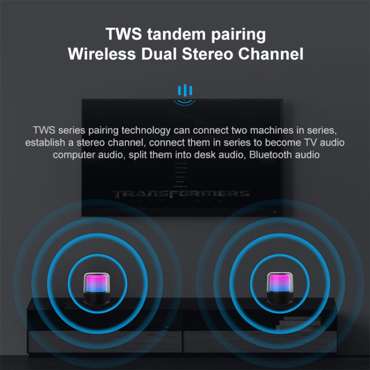 JY-06 60W TWS Outdoor Colorful Lights High Volume Bluetooth Speaker - Desktop Speaker by PMC TechLife | Online Shopping South Africa | PMC TechLife