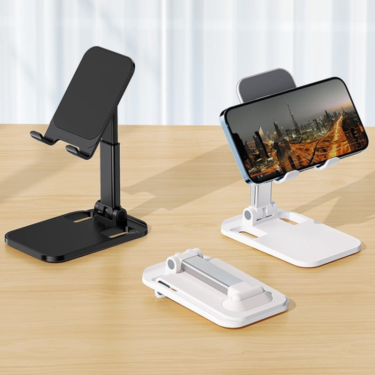 ROCK Desktop Folding Mobile Phone Holder (White) - Desktop Holder by ROCK | Online Shopping South Africa | PMC TechLife