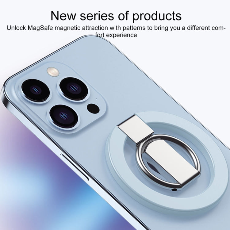 MagSafe Magnetic Adhesive Free Double Joint Ring Holder For iPhone 13 Series / iPhone 12 Series(Black) - Ring Holder by PMC TechLife | Online Shopping South Africa | PMC TechLife