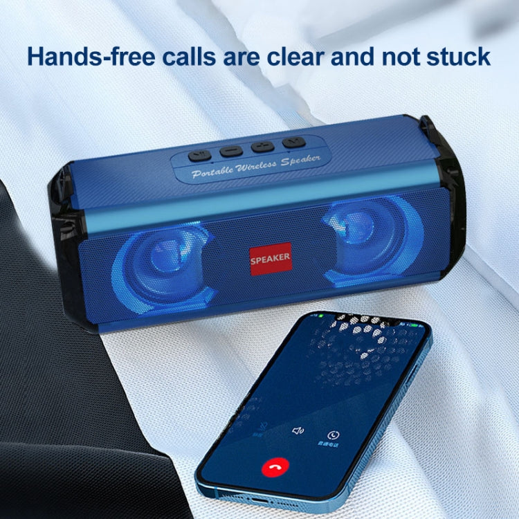 EBS-045 Wireless Stereo RGB Mini Portable Outdoor Music Subwoofer Stereo Speaker with Light (Black) - Desktop Speaker by PMC TechLife | Online Shopping South Africa | PMC TechLife