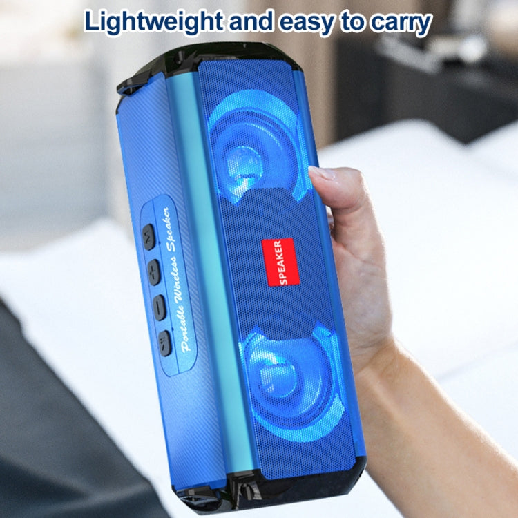 EBS-045 Wireless Stereo RGB Mini Portable Outdoor Music Subwoofer Stereo Speaker with Light (Black) - Desktop Speaker by PMC TechLife | Online Shopping South Africa | PMC TechLife