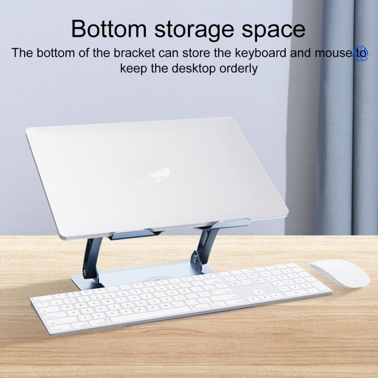R- JUST HZ22-1 Rotating Dual-purpose Desktop Fan Aluminum Alloy Laptop Stand (Grey) - MacBook Holder by R-JUST | Online Shopping South Africa | PMC TechLife | Buy Now Pay Later Mobicred