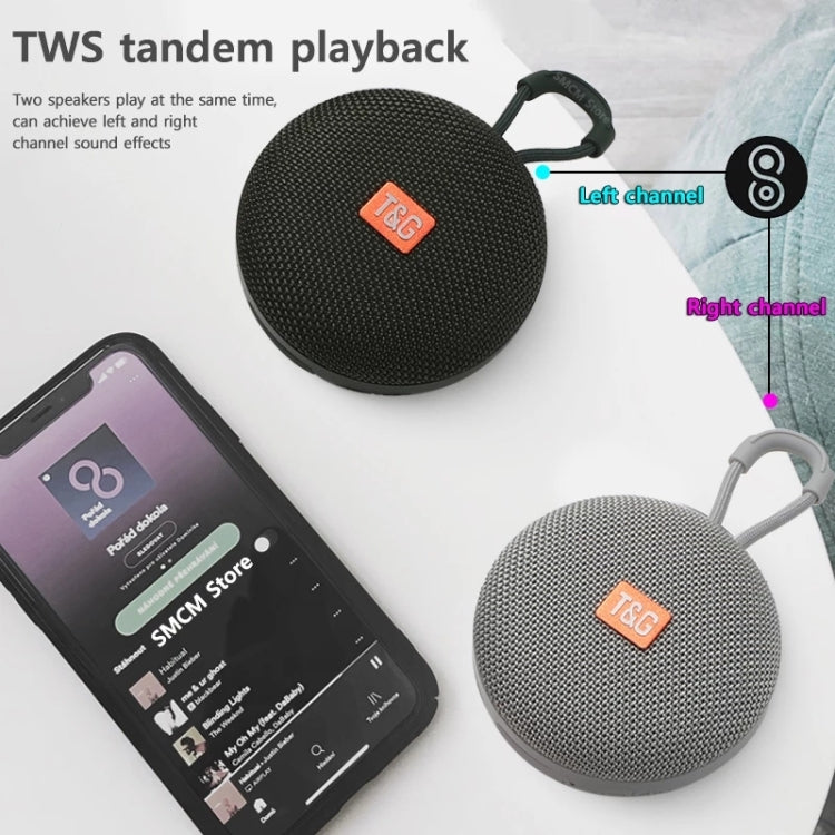 T&G TG352 Outdoor Portable Riding Wireless Bluetooth Speaker TWS Stereo Subwoofer, Support Handsfree Call / FM / TF(Grey) - Mini Speaker by T&G | Online Shopping South Africa | PMC TechLife | Buy Now Pay Later Mobicred