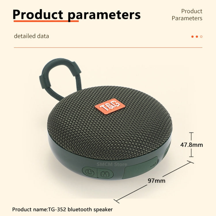 T&G TG352 Outdoor Portable Riding Wireless Bluetooth Speaker TWS Stereo Subwoofer, Support Handsfree Call / FM / TF(Black) - Mini Speaker by T&G | Online Shopping South Africa | PMC TechLife