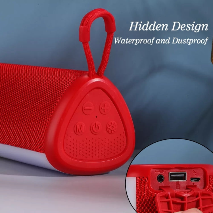 T&G TG357 Portable Wireless Bluetooth Speaker Outdoor Subwoofer with RGB Colorful Light & TWS(Grey) - Desktop Speaker by T&G | Online Shopping South Africa | PMC TechLife | Buy Now Pay Later Mobicred