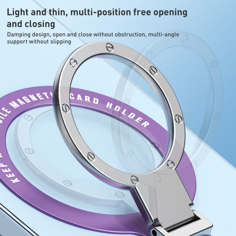 Ultra-thin Metal Phone Holder (Blue) - Ring Holder by PMC TechLife | Online Shopping South Africa | PMC TechLife