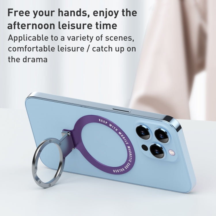 Ultra-thin Metal Phone Holder (Dark Green) - Ring Holder by PMC TechLife | Online Shopping South Africa | PMC TechLife