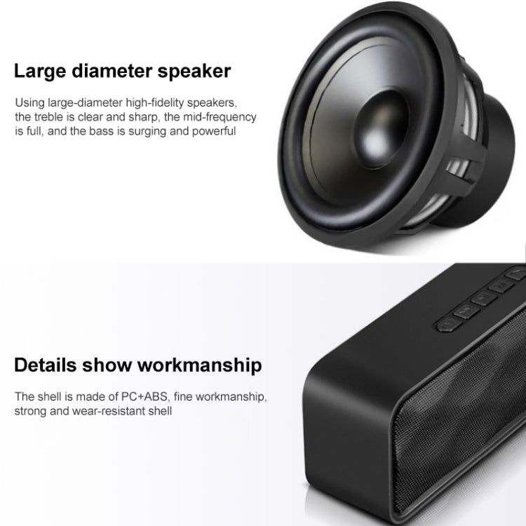 SC211 Pro Outdoor Multi-function Card Wireless Bluetooth Speaker Upgraded Version(Black) - Desktop Speaker by PMC TechLife | Online Shopping South Africa | PMC TechLife