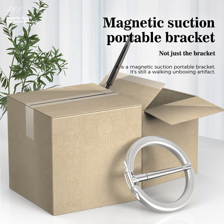 R-JUST SJ20-4 Aluminum Alloy Magnetic Knife Phone Holder (Silver) - Hand-Sticking Bracket by R-JUST | Online Shopping South Africa | PMC TechLife | Buy Now Pay Later Mobicred