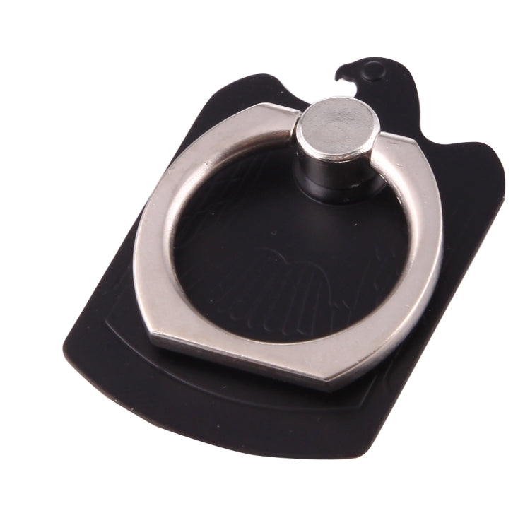 Cmzact CPS-2in1 2 in 1 Eagle Shape 360 Degrees Rotation Magnetic Phone Ring Stent Car Hook Mount(Black) - Ring Holder by PMC TechLife | Online Shopping South Africa | PMC TechLife