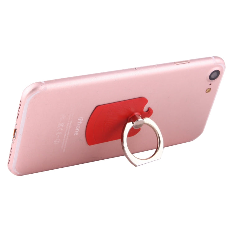 Cmzact CPS-2in1 2 in 1 Eagle Shape 360 Degrees Rotation Magnetic Phone Ring Stent Car Hook Mount(Red) - Ring Holder by PMC TechLife | Online Shopping South Africa | PMC TechLife