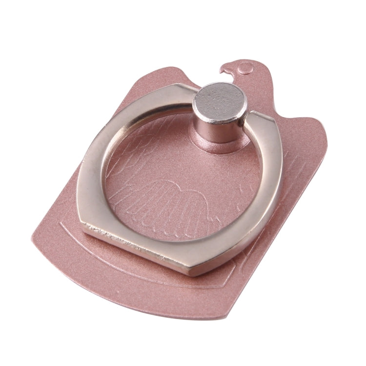 Cmzact CPS-2in1 2 in 1 Eagle Shape 360 Degrees Rotation Magnetic Phone Ring Stent Car Hook Mount(Rose Gold) - Ring Holder by PMC TechLife | Online Shopping South Africa | PMC TechLife