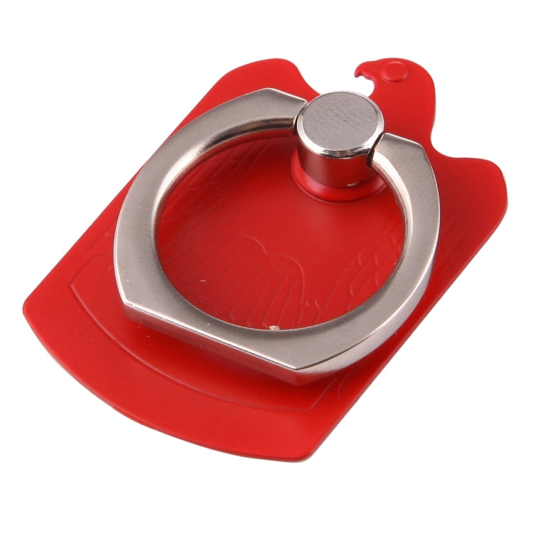 Cmzact CPS-2in1 2 in 1 Eagle Shape 360 Degrees Rotation Magnetic Phone Ring Stent Car Hook Mount(Red) - Ring Holder by PMC TechLife | Online Shopping South Africa | PMC TechLife