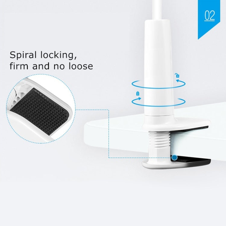 UBN-46 Regular Version Rotatable and Detachable Lazy Desktop Bedside Stand Mobile Phone Stand, Height: 90cm (White) - Desktop Holder by PMC TechLife | Online Shopping South Africa | PMC TechLife