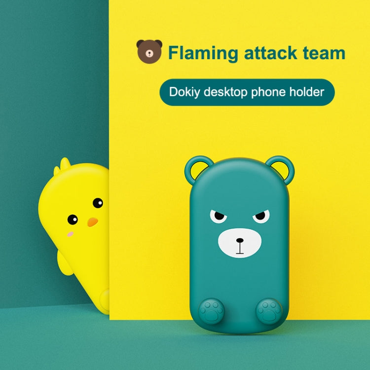 DK-XX-111 Cartoon Animal Retractable Phone Lazy Bracket Foldable Desktop Holder(Green) - Desktop Holder by PMC TechLife | Online Shopping South Africa | PMC TechLife