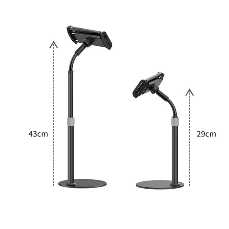 ZM17 Retractable Rotatable Outdoor Selfie Desktop Phone Stand for 4.6-7.8 inch Mobile Phones / Tablets (White) - Desktop Holder by PMC TechLife | Online Shopping South Africa | PMC TechLife
