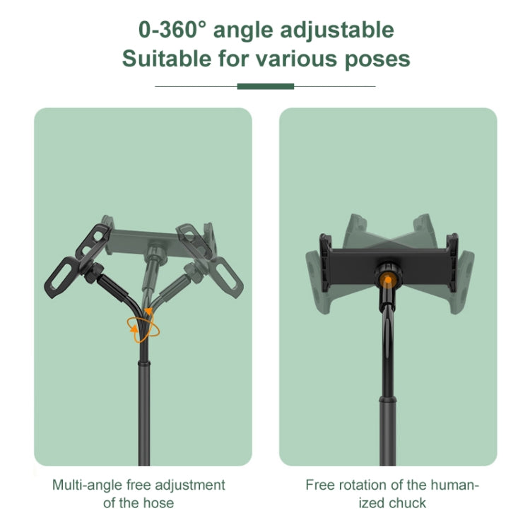 ZM17 Retractable Rotatable Outdoor Selfie Desktop Phone Stand for 4.6-7.8 inch Mobile Phones / Tablets (Black) - Desktop Holder by PMC TechLife | Online Shopping South Africa | PMC TechLife