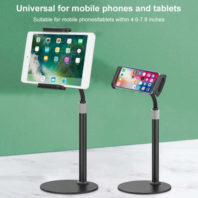 ZM17 Retractable Rotatable Outdoor Selfie Desktop Phone Stand for 4.6-7.8 inch Mobile Phones / Tablets (Black) - Desktop Holder by PMC TechLife | Online Shopping South Africa | PMC TechLife