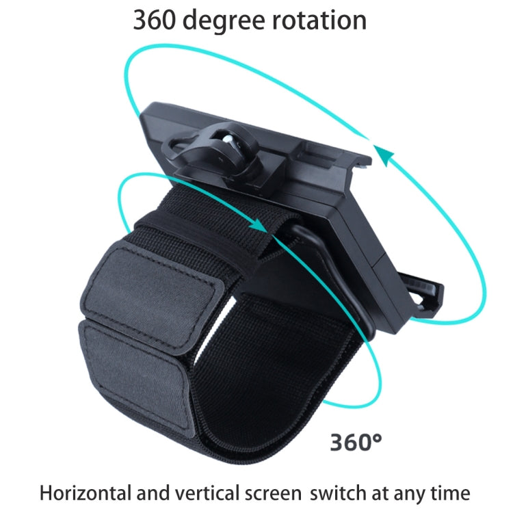 Elastic Wristband Hands Free Phone Holder(Black) - Hand-Sticking Bracket by PMC TechLife | Online Shopping South Africa | PMC TechLife