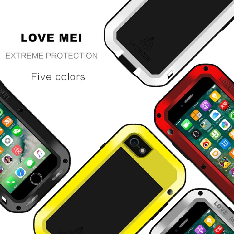 LOVE MEI for  iPhone 7 Professional and Powerful Dustproof Shockproof Anti-slip Metal Protective Case(Black) - More iPhone Cases by LOVE MEI | Online Shopping South Africa | PMC TechLife | Buy Now Pay Later Mobicred