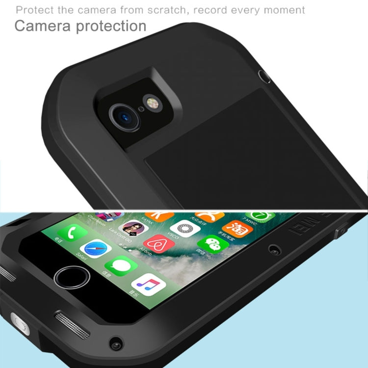 LOVE MEI for  iPhone 7 Professional and Powerful Dustproof Shockproof Anti-slip Metal Protective Case(Black) - More iPhone Cases by LOVE MEI | Online Shopping South Africa | PMC TechLife | Buy Now Pay Later Mobicred