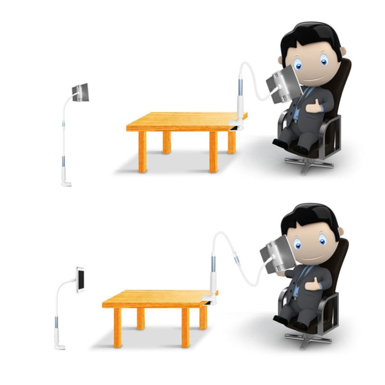 UBN-30 Classic Style Universal 360 Degrees Rotating Detachable Two-stage Lazy Bracket Mobile Phone / Tablet Desktop Bracket with Bilateral Pull Chuck (Black) - free shipping - PMC TechLife - Order now!