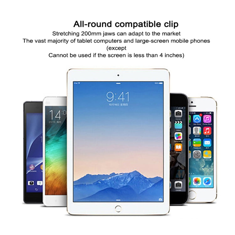 UBN-30 Classic Style Universal 360 Degrees Rotating Detachable Two-stage Lazy Bracket Mobile Phone / Tablet Desktop Bracket with Bilateral Pull Chuck (White) - free shipping - PMC TechLife - Order now!