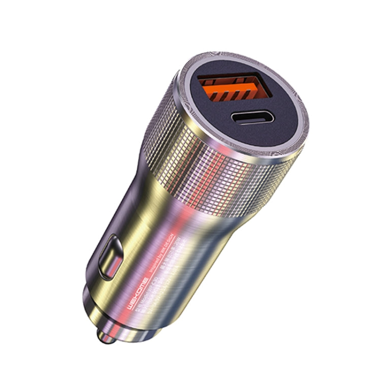 WK WP-C30 20W QC3.0 USB + PD UB-C / Type-C Interface Flash Series Car Fast Charger(Silver) - free shipping - PMC TechLife - Order now!