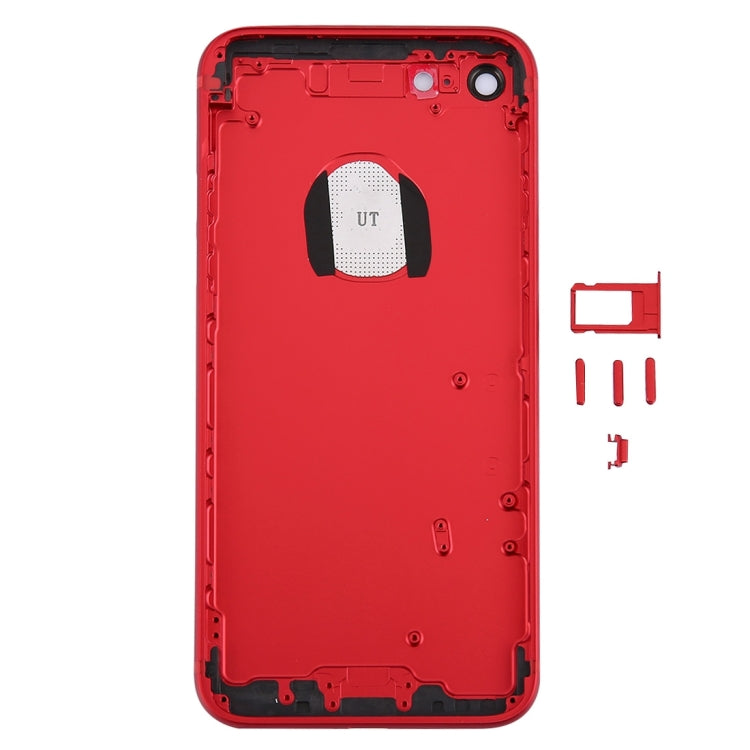 6 in 1 for iPhone 7 (Back Cover (With Camera Lens) + Card Tray + Volume Control Key + Power Button + Mute Switch Vibrator Key + Sign) Full Assembly Housing Cover - Back Cover by PMC TechLife | Online Shopping South Africa | PMC TechLife