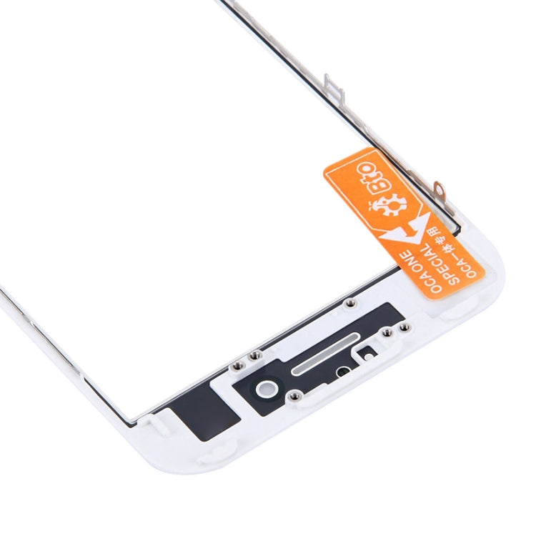 Front Screen Outer Glass Lens with Front LCD Screen Bezel Frame & OCA Optically Clear Adhesive for iPhone 7(White) - free shipping - PMC TechLife - Order now!
