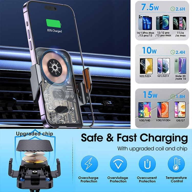 WK WP-U204 15W Vanguard Series Extraordinary Wireless Charging Car Holder - free shipping - PMC TechLife - Order now!